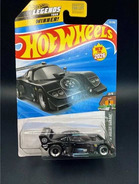 Hot Wheels 2026 La Liebre Black HW Dream Garage Legends Tour Winner 31/250 JJH36