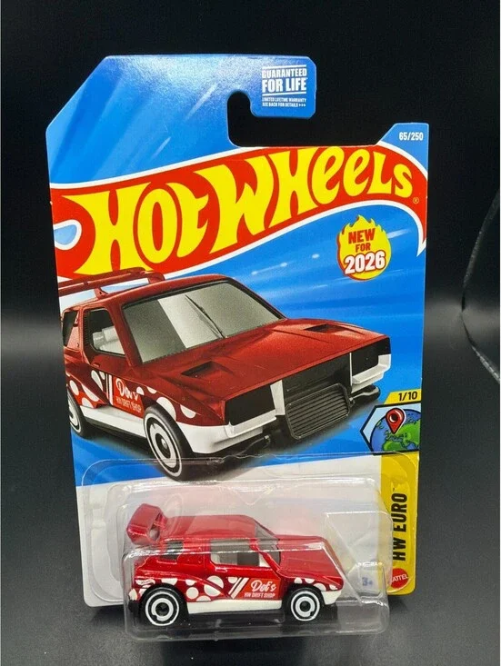 Hot Wheels Drift Box 2026 HW Euro Series 1/10 Red Diecast New Model #65 MINT