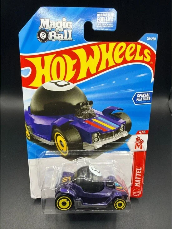 Hot Wheels 2025 Decidedly Go Magic 8 Ball Purple Experimotors 70/250 New NRFP