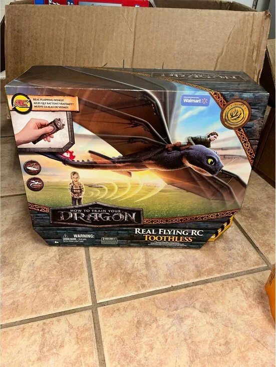 How to Train Your Dragon Real Flying RC Toothless Walmart Exclusive New