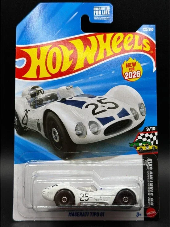 Hot Wheels Maserati Tipo 61 White HW Starting Grid New For 2026 123/250