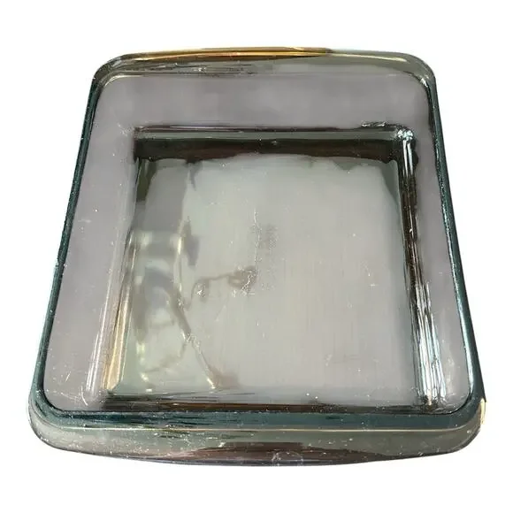 Vintage Pyrex #222 Amber Brown 8x8x2 Inch Square Baking Dish Casserole 2 Qt VTG