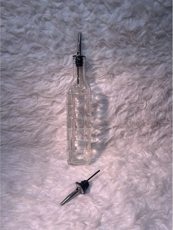 Glass Olive Oil Dispenser Bottle with Extra Pour Spout