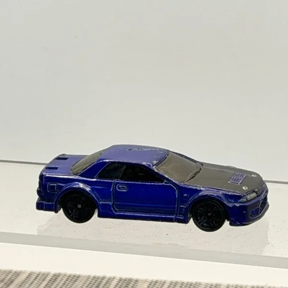 Hot Wheels Nissan Skyline GT-R R32 Blue Black‎ Hood 2001 Diecast JDM Widebody