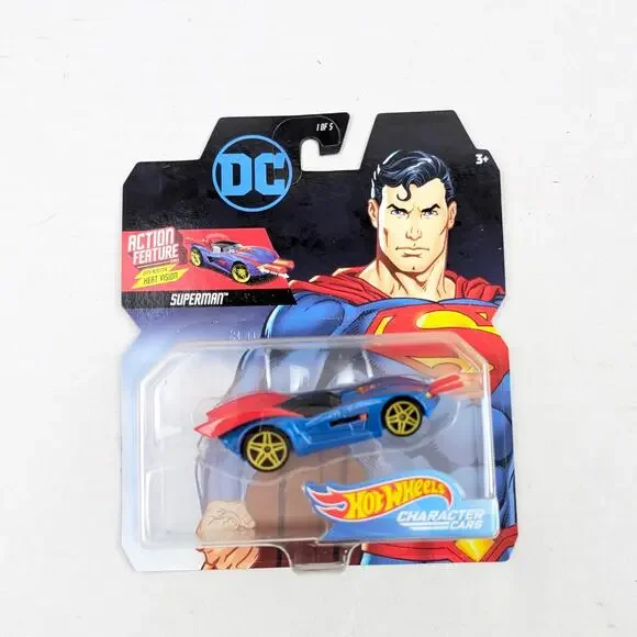 Hot Wheels DC Superman Action Feature Character Car FYV45 Sealed