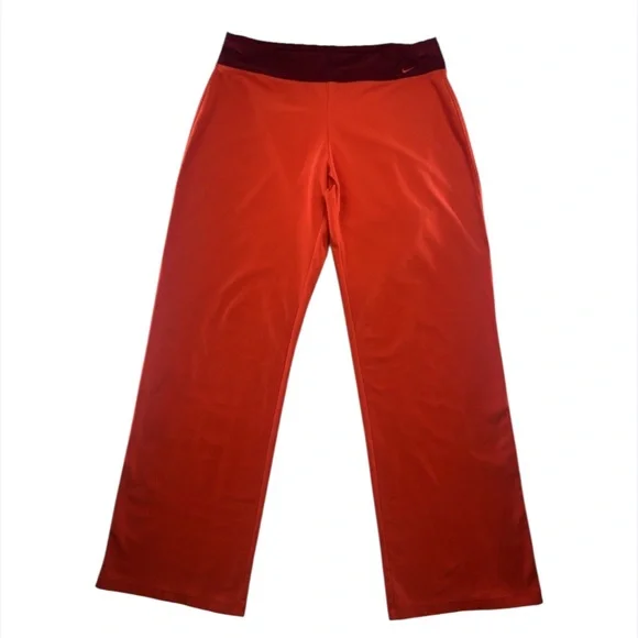 Nike Cropped Leggings Women's Size L Pink‎ Yoga Athletic Training Athleisure