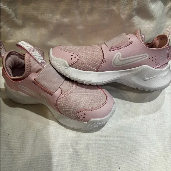 Nike Flex Runner 3 Pink Foam/White Toddler Girl's Slip On Shoes - Size 10C