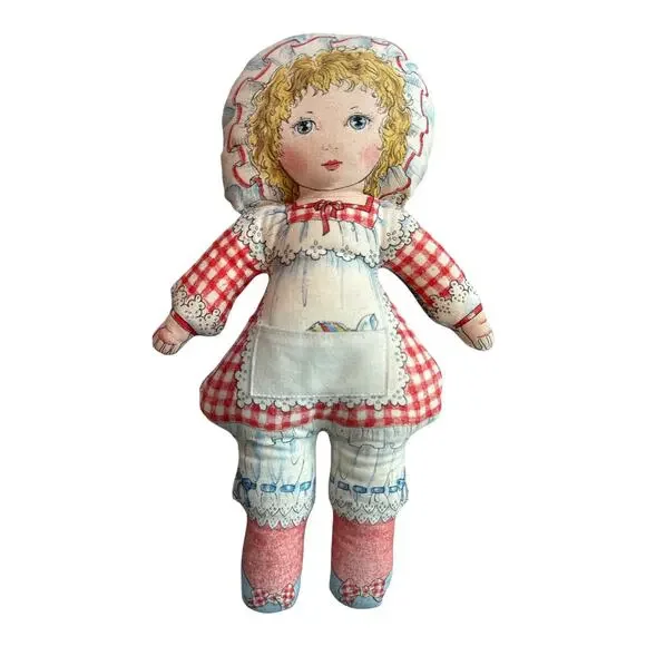 The Toy Works Reversible Boy Girl Cloth Rag Doll 12