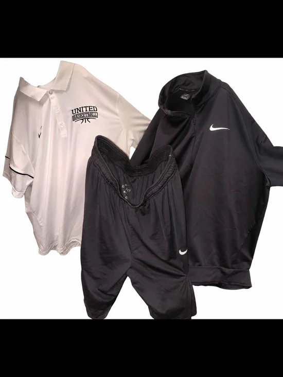 Nike Kids Black and White Athletic Top & Bottom Set