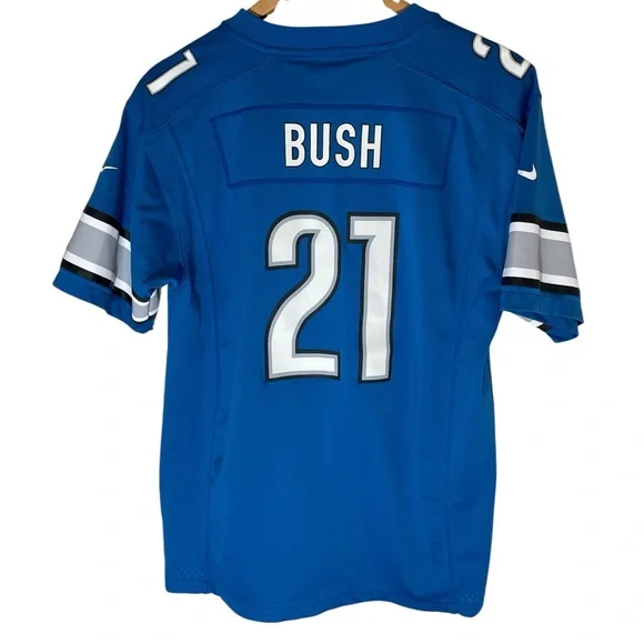 C10- Detroit Lions XL 18/20 Nike Youth Blue & White Jersey NFL