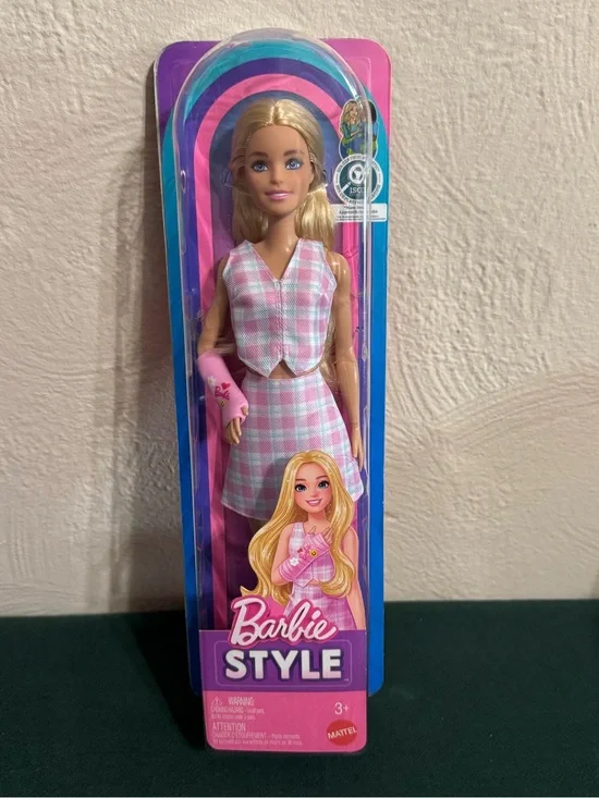 Barbie Pink Plaid Fashion Doll by Barbie