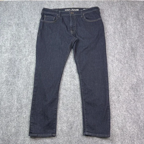 Mavi Jake Jeans Mens 38x30 Slim Skinny Leg Dark Wash Blue Stretch Denim EUC