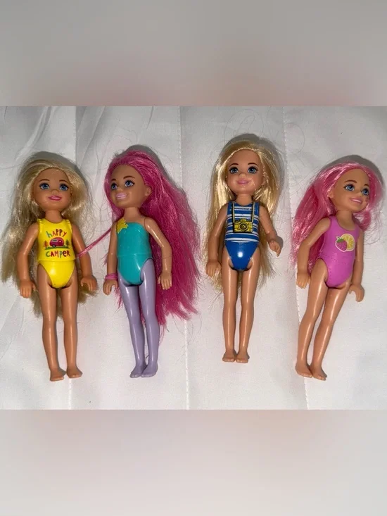 Barbie Club Little Sister Chelsea Dolls lot 4 Mattel OG 2015 2022 2023