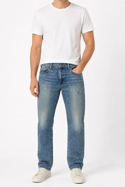 Polo Ralph Lauren Varick Slim Straight Distressed Jeans Men's 34x32