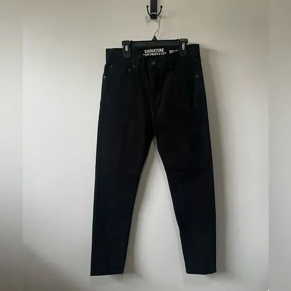 Men’s Signature by Levi Strauss Black Skinny Jeans W28 x 30