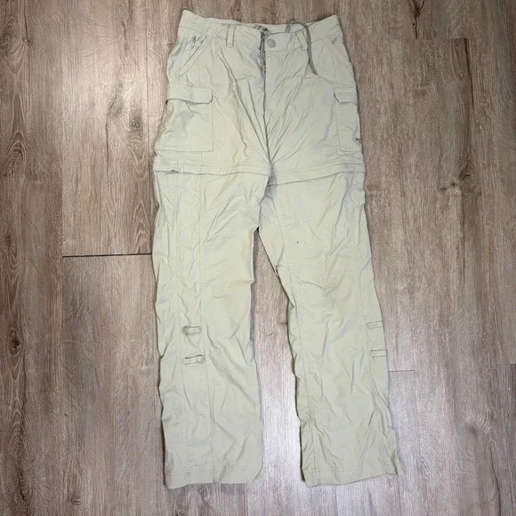 The North Face 2.0 Paramount Pants Convertible Size 0 Tan Zip Offs Hiking