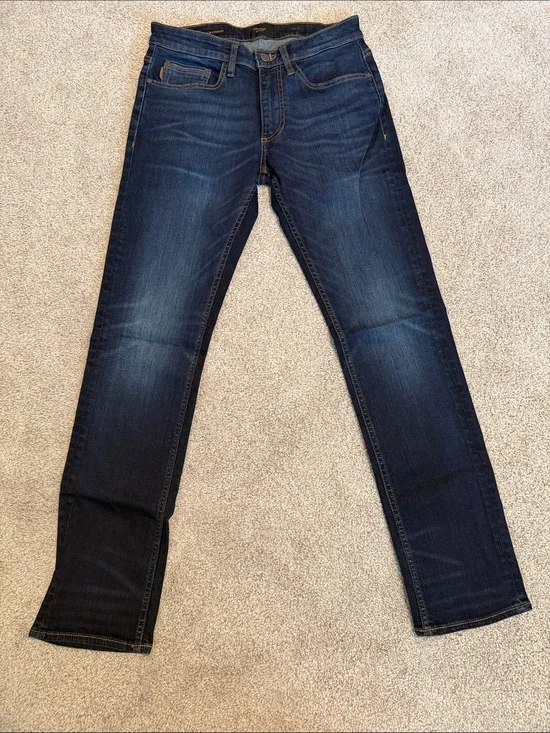 Slim Straight Men's Jeans in Dark Blue