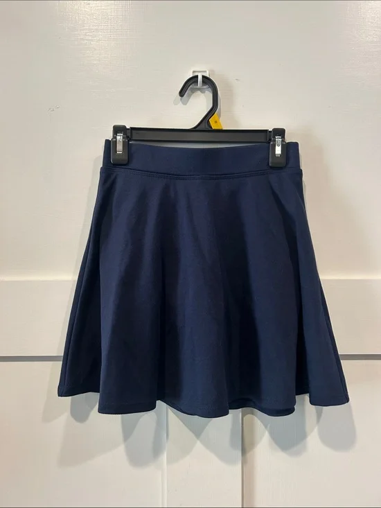 Navy A-Line Skirt