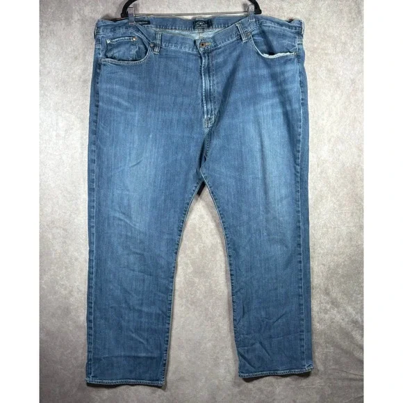Lucky Brand Jeans Mens Size 52x32 Blue 181 Relaxed Fit Straight Leg Denim Casual