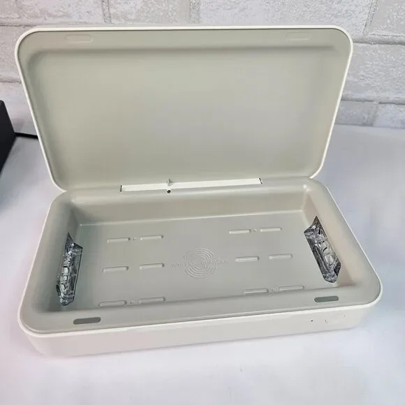Samsung UV Sanitizer Box Wireless Charger Phone Sterilizer White UV-C