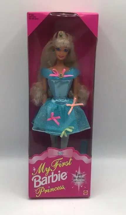 My First Barbie Princess 1994 Vintage NRFB Easy  Dress Blonde Doll Mattel 13064