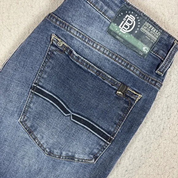 Buffalo David Bitton Six-x Slim Straight Stretch 34X32 Jean Men