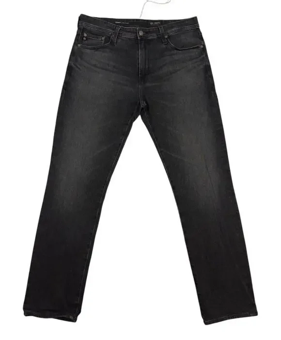 AG Adriano Goldschmied Jeans Mens 33x34 Black Everett Slim Straight Denim Pants