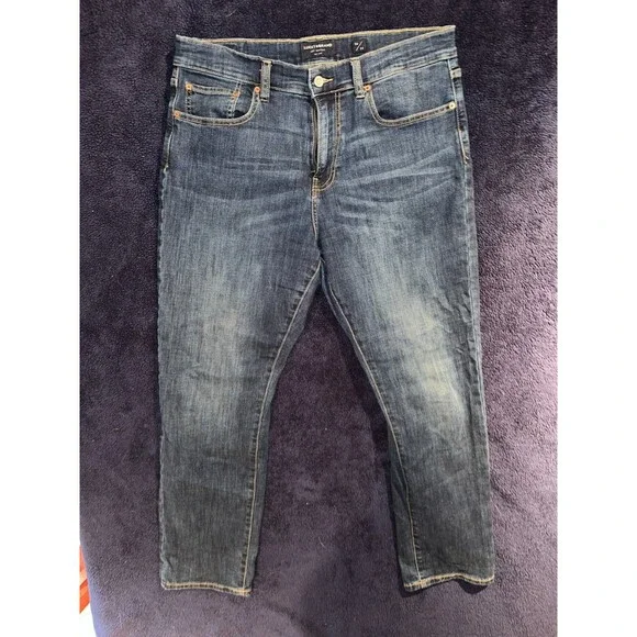Lucky Brand Jeans Men's 34x30 Black Denim Pants 410 Athletic Straight