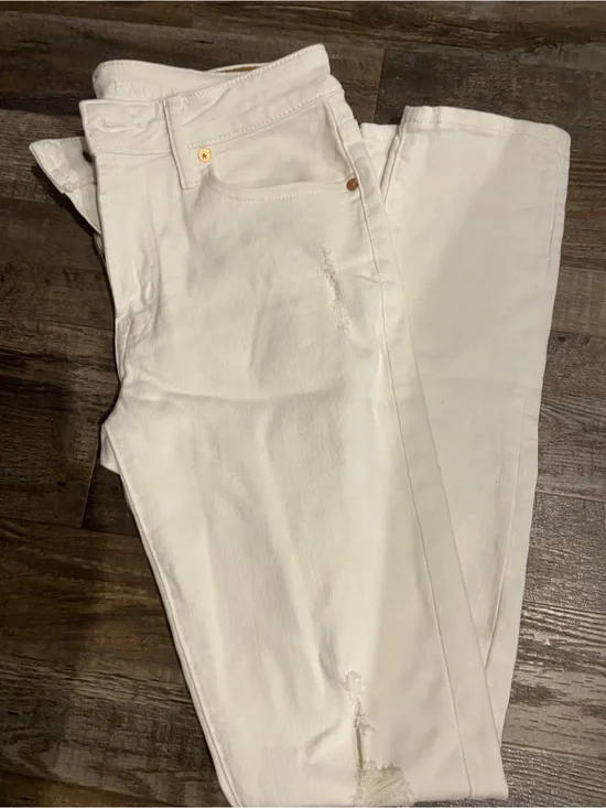 American Eagle Outfitters White Straight Leg Jeans