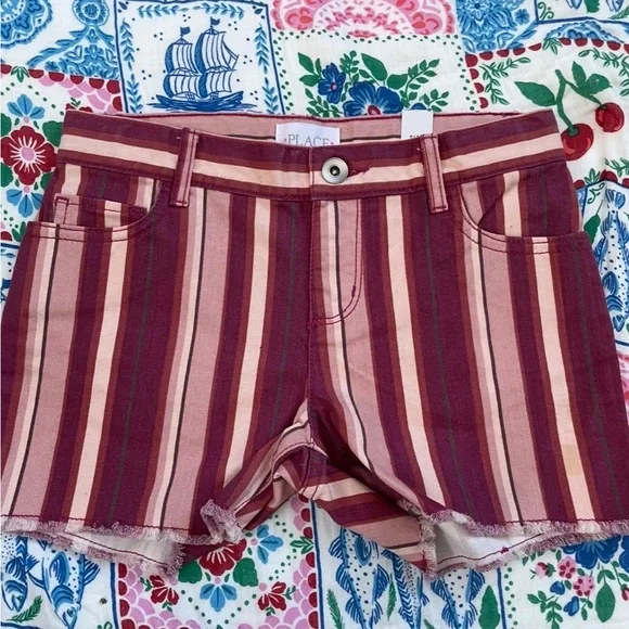 NWT The Children’s Place Girl’s Striped Shorts