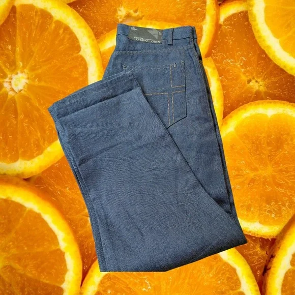Rocawear Mens Regular Fit Indigo Blue Denim Jeans 10-683-O W38 Streetwear Y2K