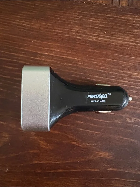 Rapid Charge Black & Silver Car Charger