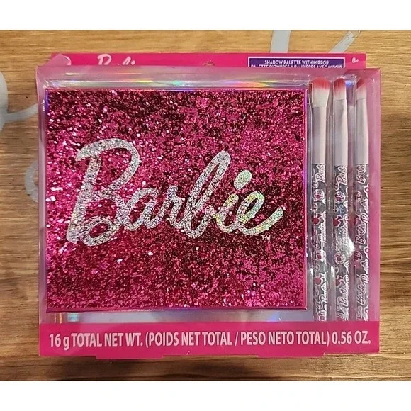 Barbie Shadow Palette with Mirror 8 Shades Makeup Kit‎ for Kids New