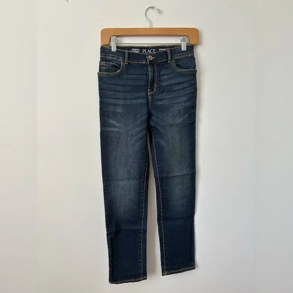 The Children’s Place‎ Stretch Straight Jeans – Dark Wash – Size 12 – NWT