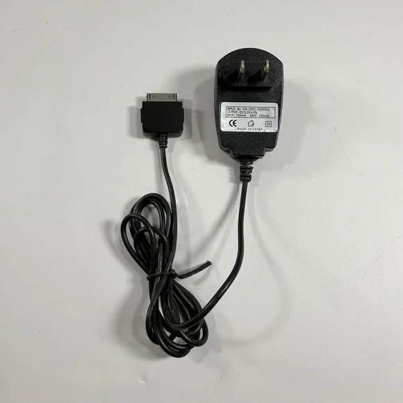 VTG 30 Pin Wall Charger AC Adapter For Apple iPod iPhone Black Retro Tech Power