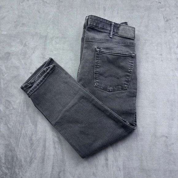 American Eagle Mens Original Straight AirFlex+ Jeans Gray 38x30