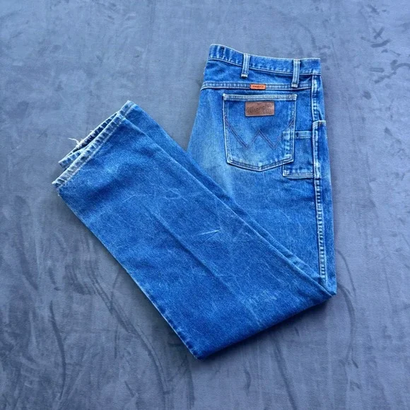 Wrangler FR Flame Resistant Relaxed Fit Jeans Mens 38x34 Blue Denim FR31MWZ