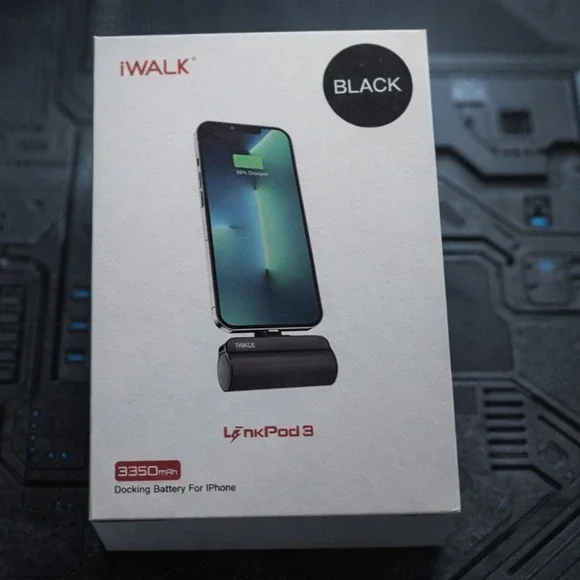 NEW iWalk LinkPod 3 Portable Charger for iPhone Black Sealed‎ In Box  #0695