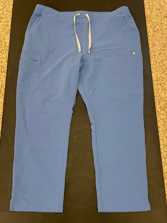 Figs Technical Collection Ceil Blue Straight Leg Scrub Pants Women’s XL