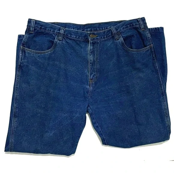 Ozark Overall Co Jeans 44x32 Straight Leg High Rise‎ Dark Wash Classic Fall