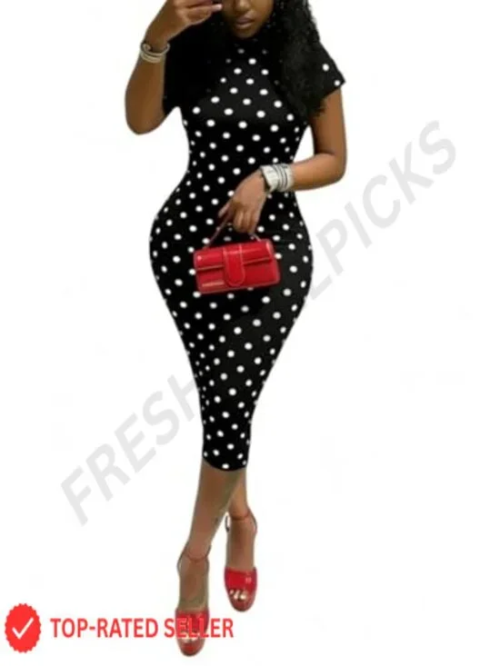 Women Sexy Halter Neck Backless Bodycon Jumpsuit Polka Dot Romper Clubwear