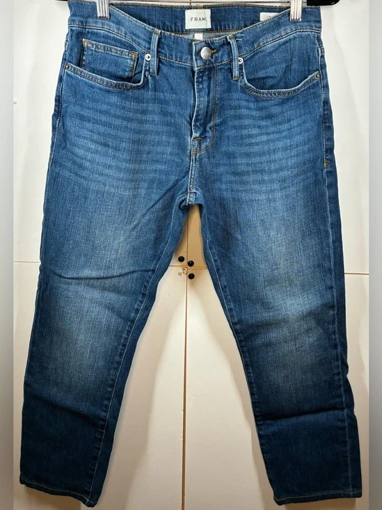 FRAME L'Homme Slim Jeans Men's Size 32 Verdugo Blue Stretch Denim LMH691