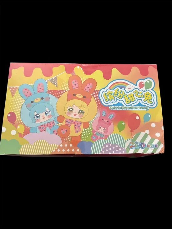 Blind Box Colorful Sweetheart Bunny full size plush 6design by KIVO Full Case
