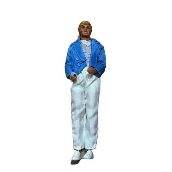 Vintage Ken Doll 1968 W/ Complete Party Outfit Blazer Pants Sneakers Barbie
