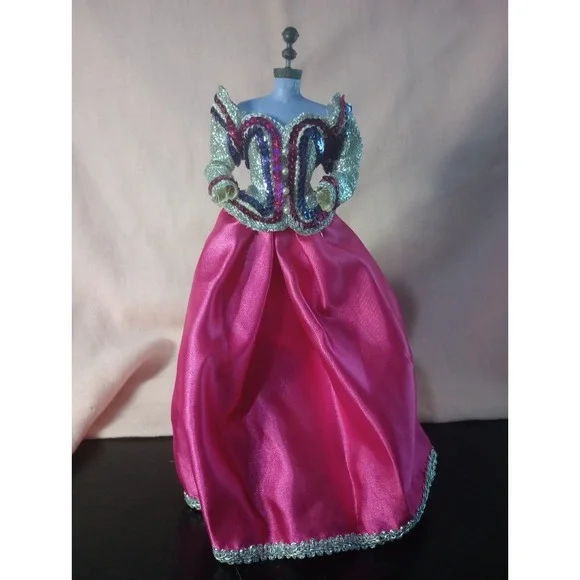 Vintage Opening Night Barbie Fashion Outfit‎ Janet Goldblatt Mattel Pink Gown...
