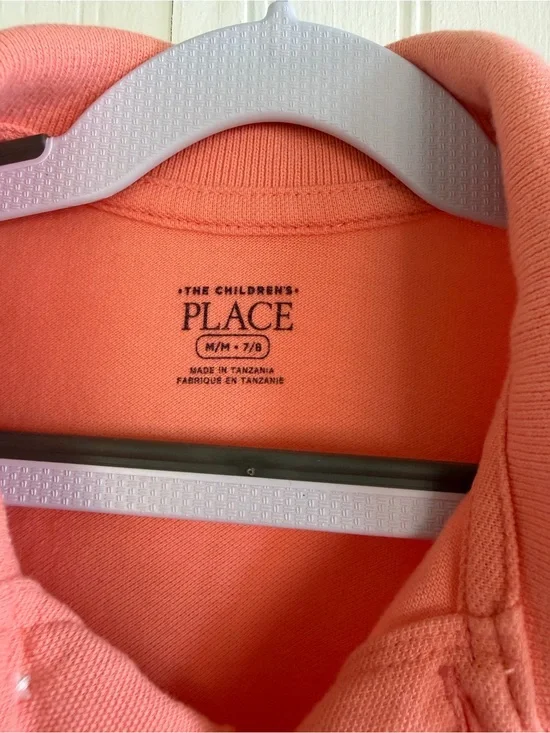 The Children's Place Peach-Orange Polo Shirt