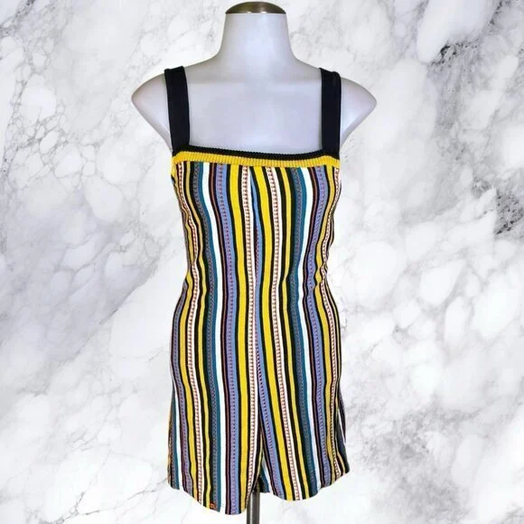 Zara Striped Knit Romper