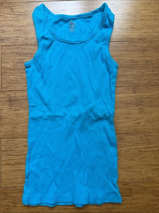 The Children's Place Turquoise Ribbed Tank Top