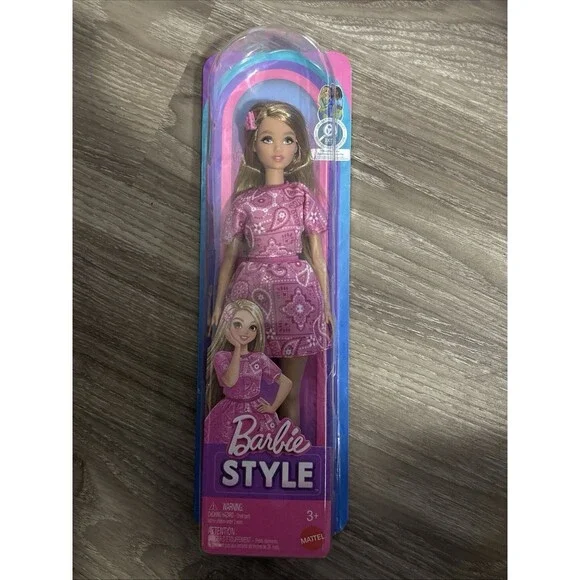 Barbie Style Fashionistas Pink Odile Face Doll #249 JJN62 2026 New! 2026 Mattel