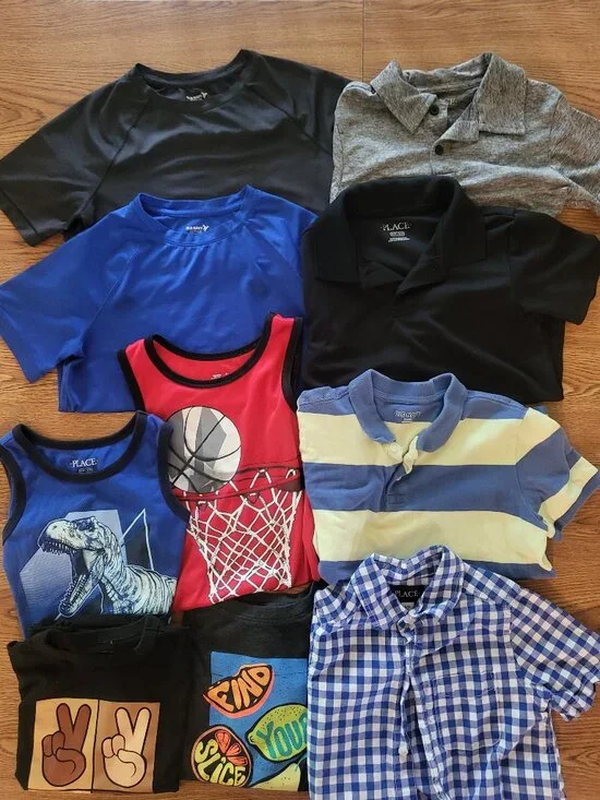 Boys 10 Piece Shirt Bundle Childrens Place and Old Navy Size 6